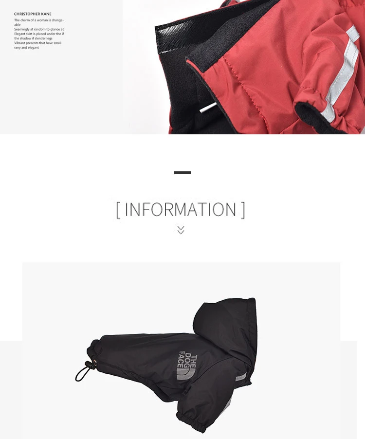 Reflective Pet Clothes Autumn Winter Pet Dog Waterproof Warm Coat Cotton Hooded Jacket The Dog Face Small Dog Clothes 12 kf S00e07e7f1efd43bab9c9e5dcd459c8637