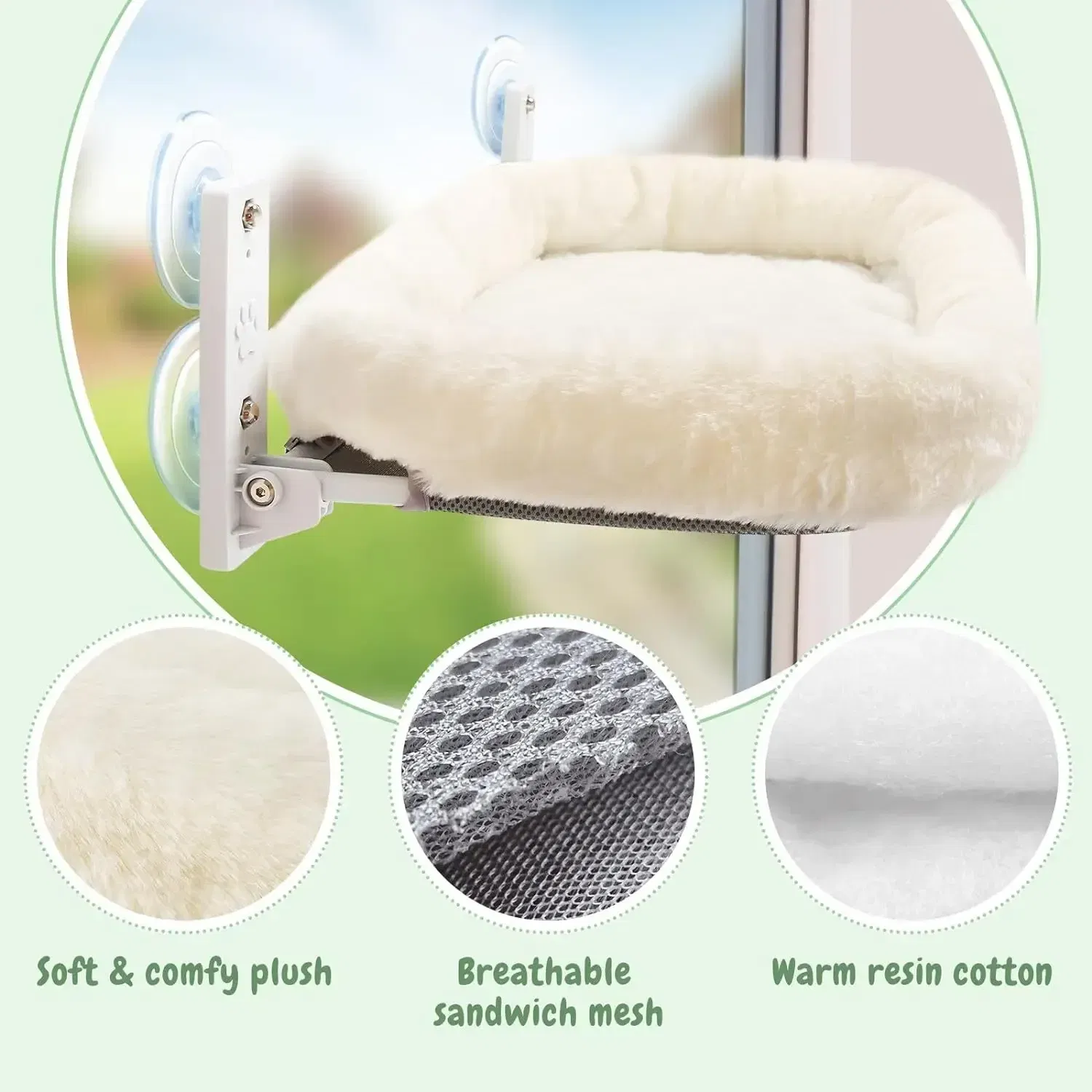 Cat Hammock Window Habitat Cat Sunbathing Glass Hanging Suction Cup Balcony Pet Nest Pet Bed 22 kf S0a60104733ef45bd8edb6ee22b2188a9j