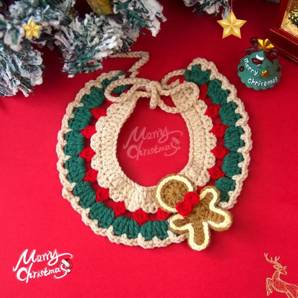2024 New Cute Christmas Pet Collar For Cat Dog Kitten Pet Adjustable Cat Necklace Hand-Knitted Puppy Neck Strap Pet Accessories 13 kf S16ad5eea0c2440c29873391d589de855R