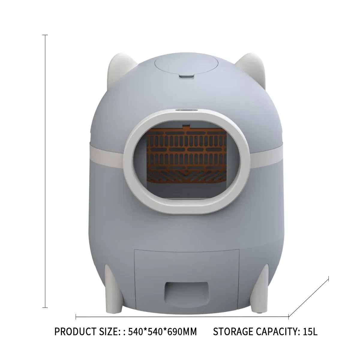 Closed Cat Litter Box Extra Large Cat Litter Products Plastic Self Cleaning Automatic Litter Box Large 10 kf S20dc5437bfc142eb8fab5d7580b0dec9n