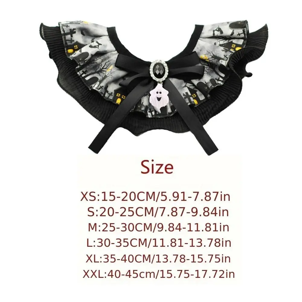 Creative Pet Halloween Lace Collar Bell With Sound Adjustable Cat Dog Ghost Necklace Cute Exquisite Pet Bib Scarf Puppy 7 kf S2c3cf366927243f7b44d2501a4f50c510