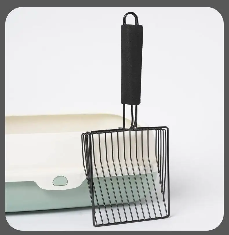Cat Litter Scoop Metal Cat Litter Shovel Comfortable Handle Scoop For Cats Toilet Cleaning Tools Stainless Steel Cats Shovel 10 kf S3a436e39bfee46488736dfdc97fc70a1w