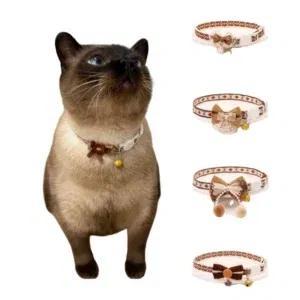 Cute Adjustable Pet Collar Colorful Lace Flower Design with BellFashionable Pet Product for Cats and Small Dogs