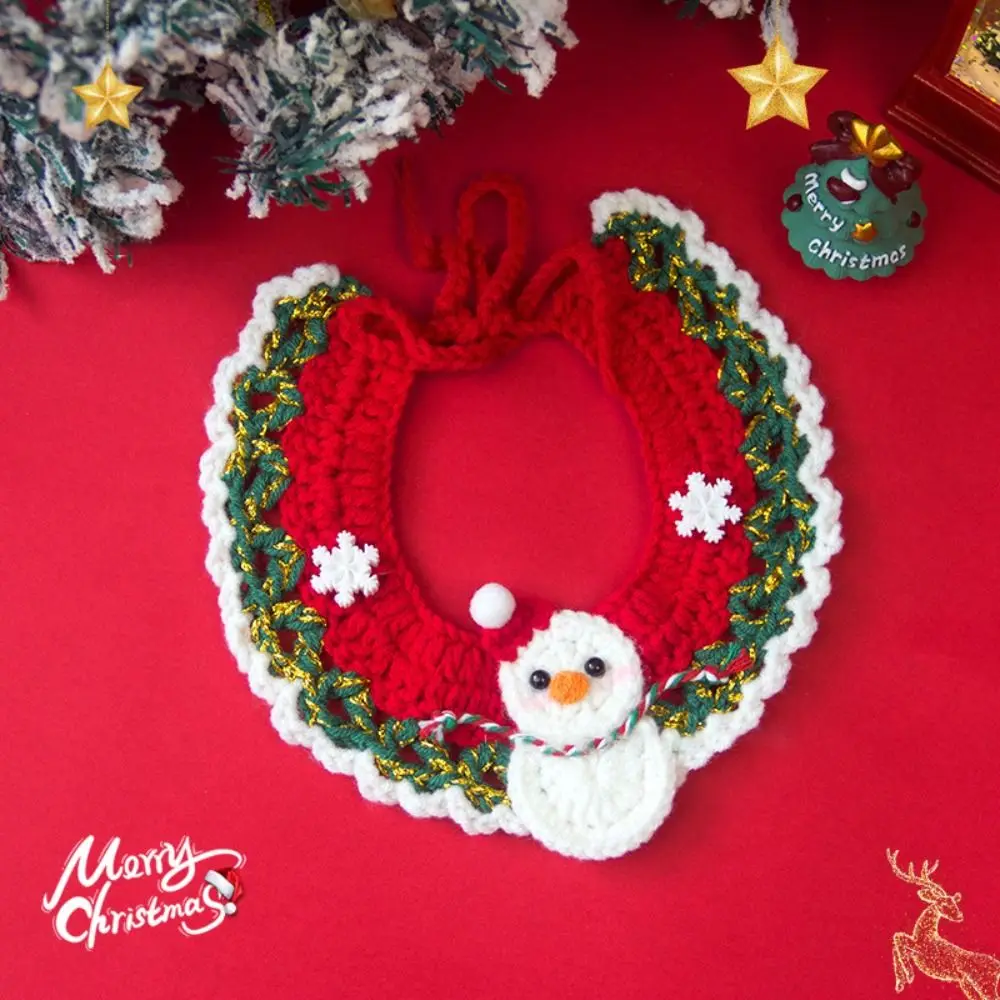 2024 New Cute Christmas Pet Collar For Cat Dog Kitten Pet Adjustable Cat Necklace Hand-Knitted Puppy Neck Strap Pet Accessories 12 kf S4448720e4ac74cdba1114f6146d01ed7d