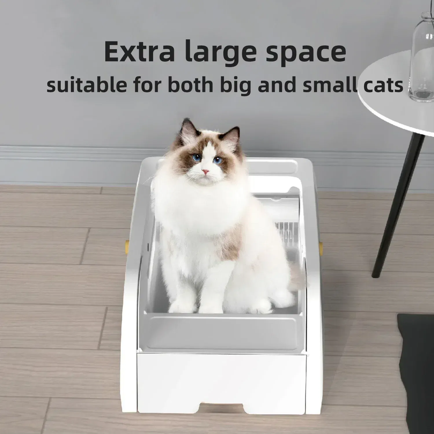 Smart Cat Litter Box Automatic Self-Cleaning Cat Bedpans Semi Enclosed Toilet Trainer Pet Products Cat'S Accessories With App 7 kf S66bea3be5e574bcaabc194f4194036bfo
