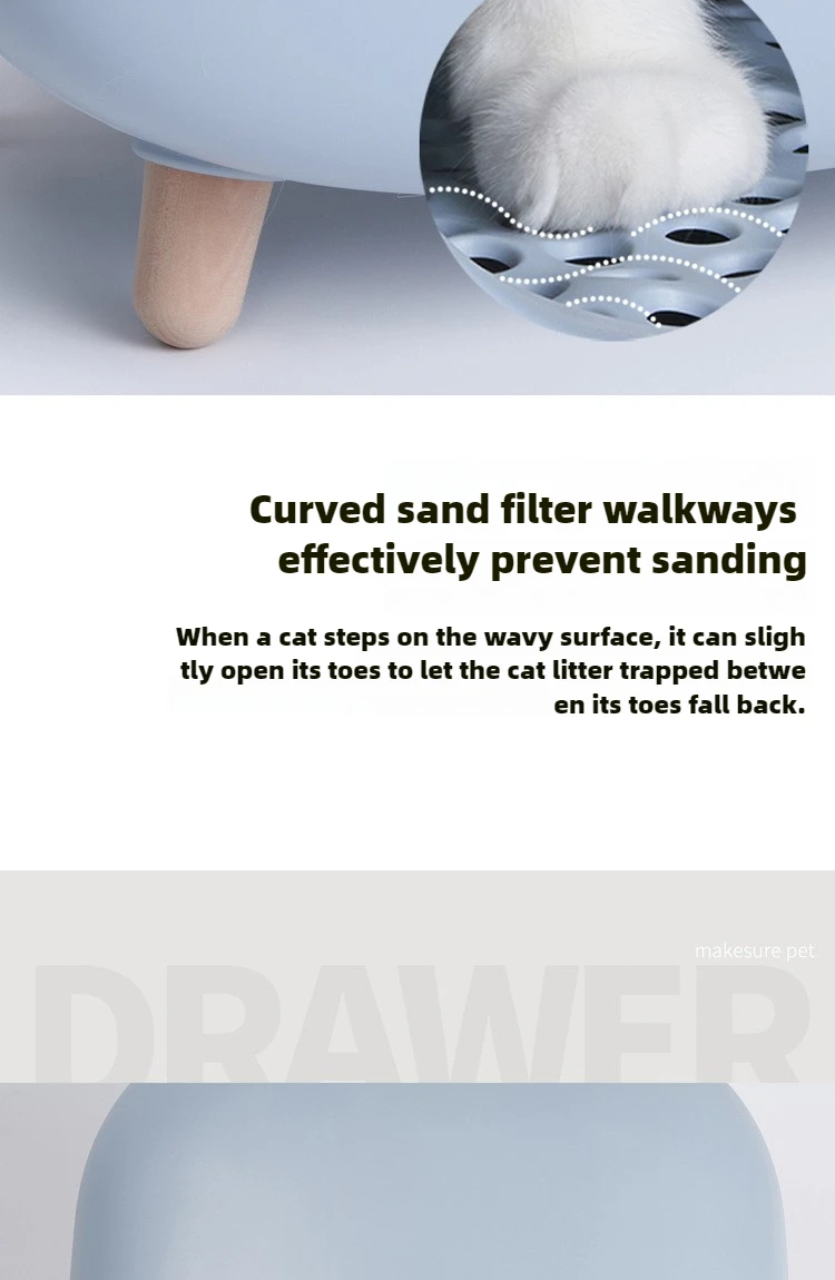 Makesure Cat Litter Box Fully Enclosed Cat Toilet Pet Supplies High-Value Cat Toilet Automatic Self-Cleaning Litter Box 21 kf S676438433f544a8580159f4f479f7e7fE