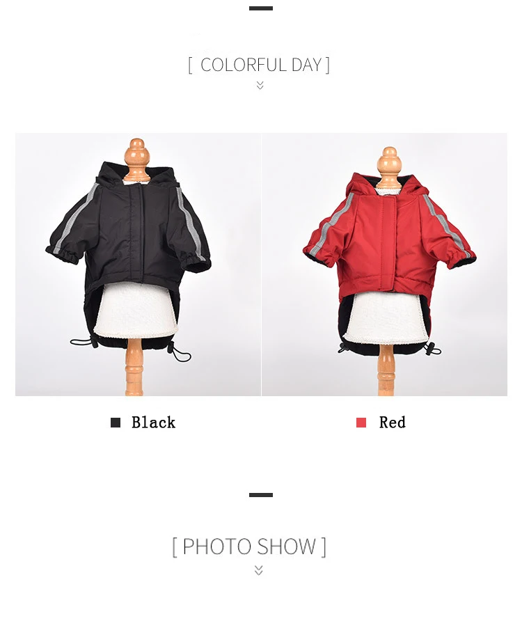 Reflective Pet Clothes Autumn Winter Pet Dog Waterproof Warm Coat Cotton Hooded Jacket The Dog Face Small Dog Clothes 14 kf S7e0e0902cae44141b2aecea0d362396at