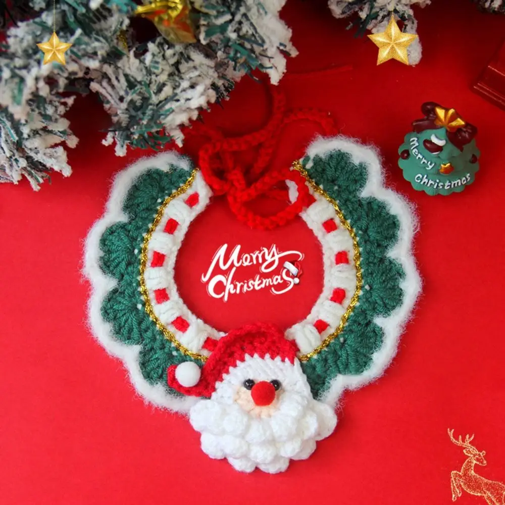 2024 New Cute Christmas Pet Collar For Cat Dog Kitten Pet Adjustable Cat Necklace Hand-Knitted Puppy Neck Strap Pet Accessories 11 kf Saf64b5b2b06a4b0c8e019a9b49df6641T