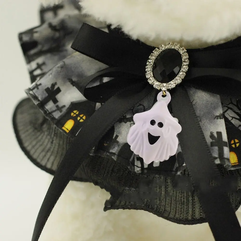 Creative Pet Halloween Lace Collar Bell With Sound Adjustable Cat Dog Ghost Necklace Cute Exquisite Pet Bib Scarf Puppy 8 kf Sb36253d7c79b485eacc9a1a8e92d2679r