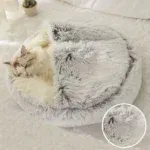 gray long plush