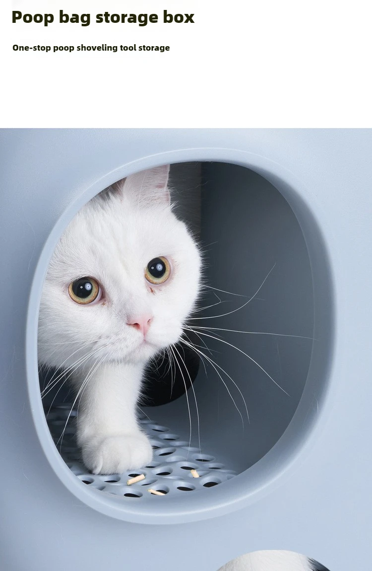 Makesure Cat Litter Box Fully Enclosed Cat Toilet Pet Supplies High-Value Cat Toilet Automatic Self-Cleaning Litter Box 20 kf Sd7b46b77afe844308c48057d90190e7e5