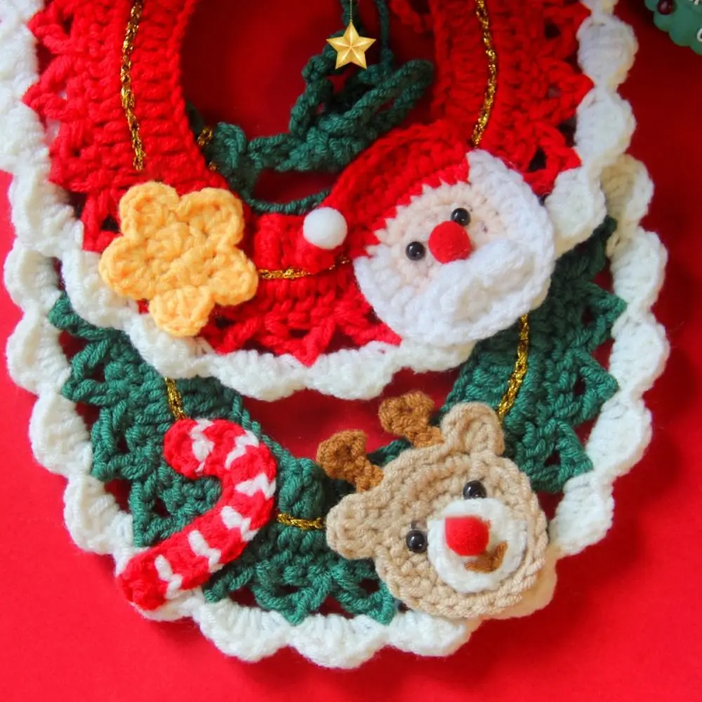 2024 New Cute Christmas Pet Collar For Cat Dog Kitten Pet Adjustable Cat Necklace Hand-Knitted Puppy Neck Strap Pet Accessories 17 kf Se322cc74c153491c938e6a53e311b780R