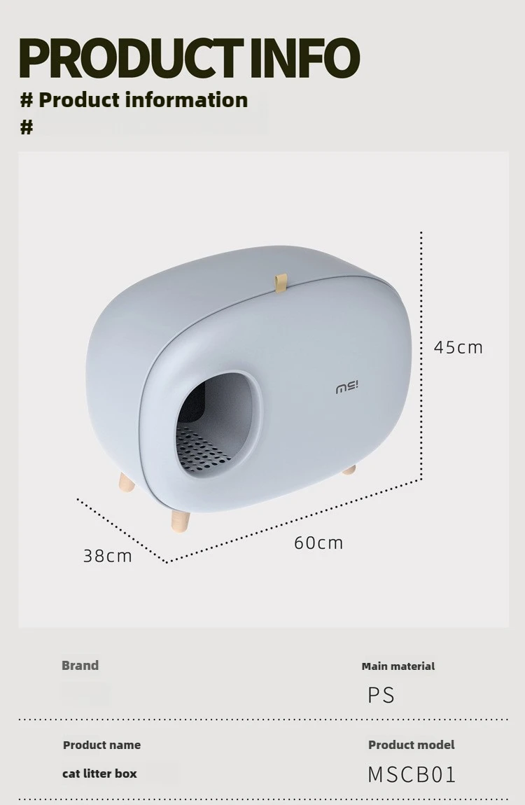Makesure Cat Litter Box Fully Enclosed Cat Toilet Pet Supplies High-Value Cat Toilet Automatic Self-Cleaning Litter Box 25 kf Seab090a245e6405b97f5855e9f9ad5c1A