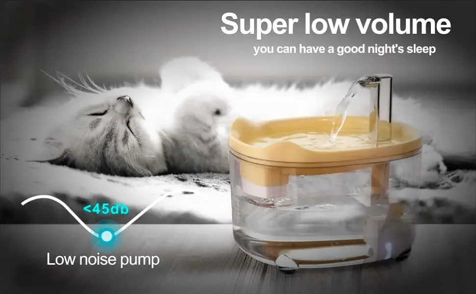 Cat Water Fountain Premium Pet Fountain For Cats Dogs Kitten Automatic Pet Water Dispenser With 1.5L Water Level Visibility 10 kf Sf371d2f9af84443cb735b3b1bd18f95ek