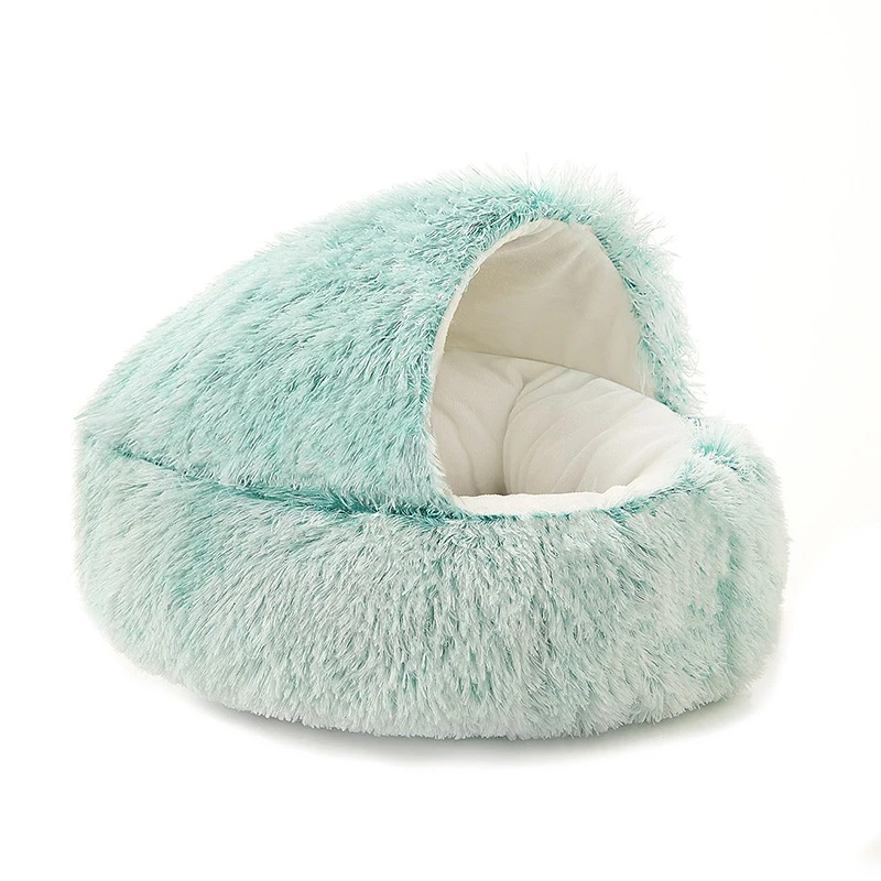 Round Cat Cushion Semi Enclosed Pet Sleep Bags Long Soft Plush 2 In 1 Warms Cats Beds Simple Comfort Warm Puppy Sleeping Nest 21 kf Sff0541347e8f4d80a6f5884cd7f642b2Y