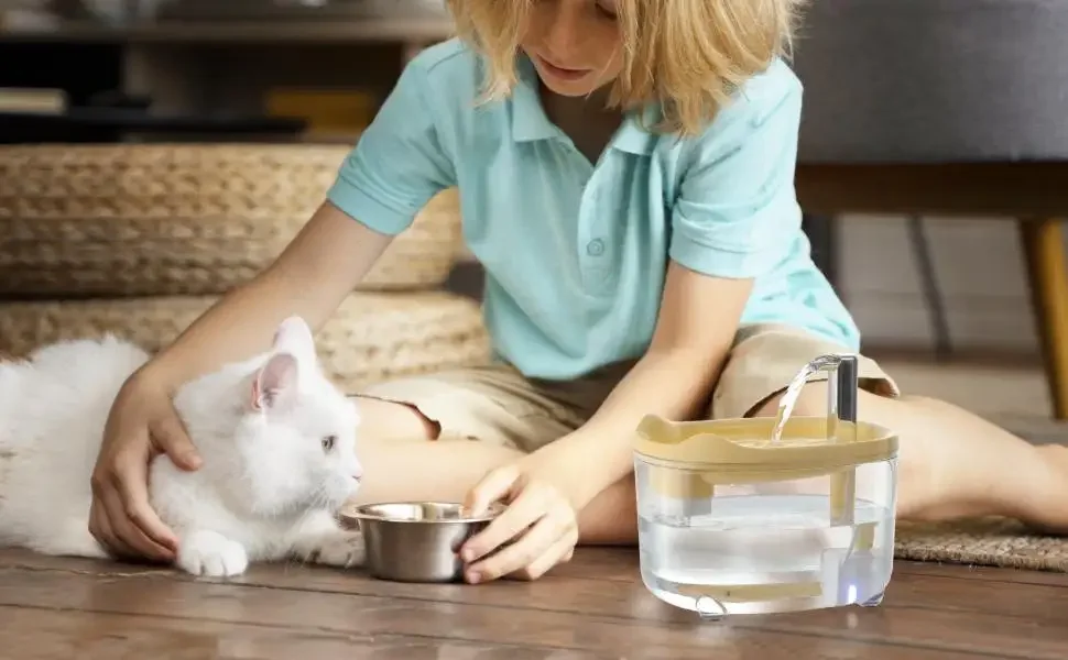 Cat Water Fountain Premium Pet Fountain For Cats Dogs Kitten Automatic Pet Water Dispenser With 1.5L Water Level Visibility 8 kf Sff770a81b3094feb9c0c89e21f7208f3A