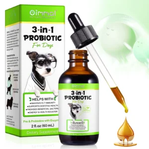 3-in-1 Probiotics Pre & Probiotics with Enzymes for All Dogs Maintain Gut Immunity Support Digestive Provide Beneficial Bacteria