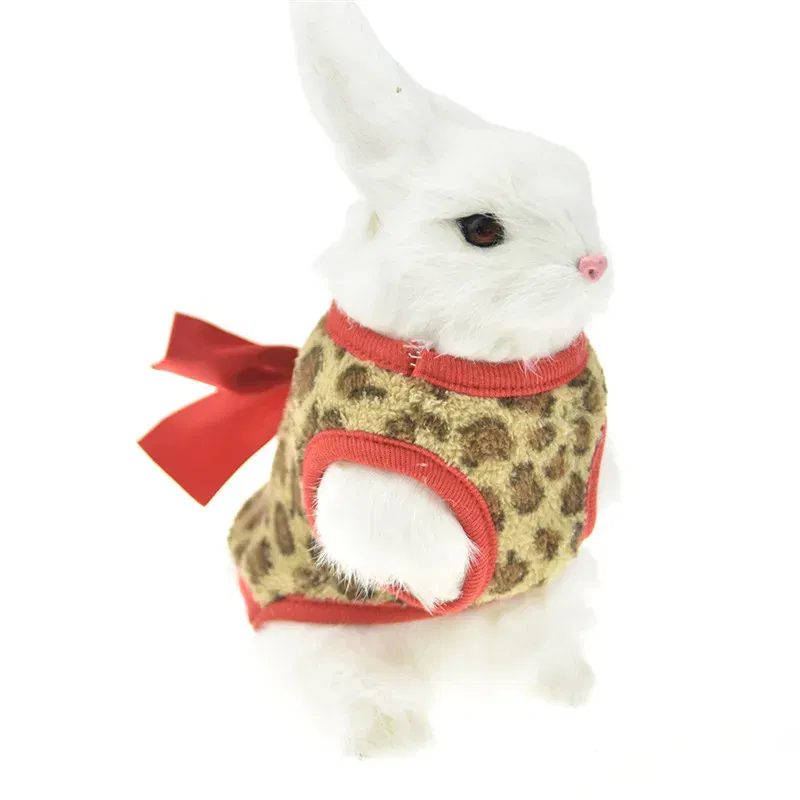 Winter Fleece Bunny Rabbit Guinea Pig Clothes For Mini Milk Dog Cat Teacup Small Animal Chinchilla Ferret Costume Vest Hoodie 18 21