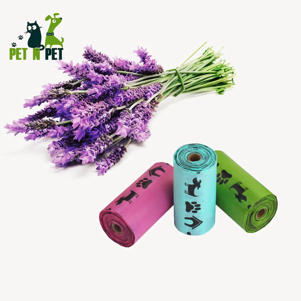 kf H97a4eb9bc2aa4e56a020ac46c0a38c50l Pet N Pet Biodegradable Dog Poop Bags Earth Friendly Firm 720 270 Counts 3 Colors Lavender