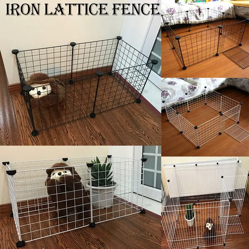 kf HTB1l7R9aJfvK1RjSspoq6zfNpXap Foldable Pet Playpen Iron Fence Puppy Kennel House Exercise Training Puppy Kitten Space Dogs Supplies rabbits