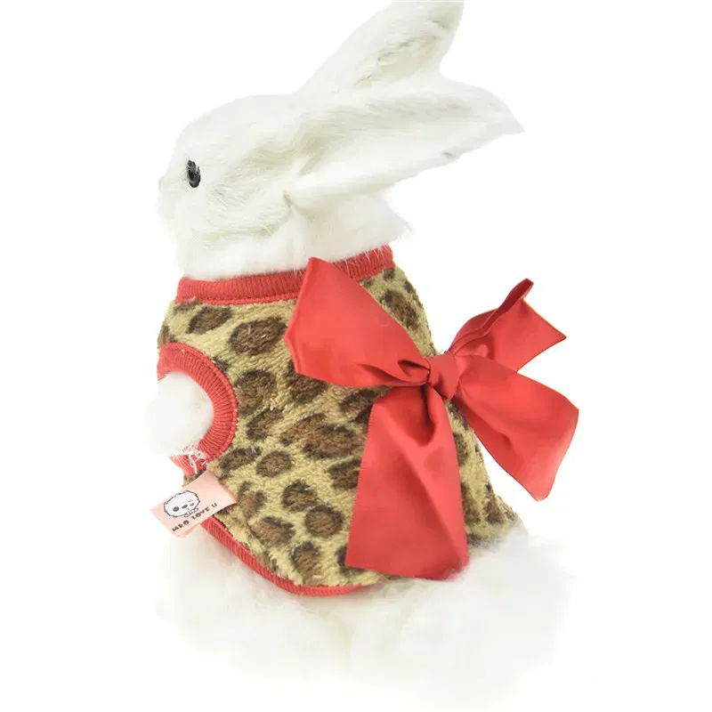 Winter Fleece Bunny Rabbit Guinea Pig Clothes For Mini Milk Dog Cat Teacup Small Animal Chinchilla Ferret Costume Vest Hoodie 16 19