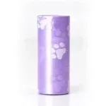 Purple garbage bag