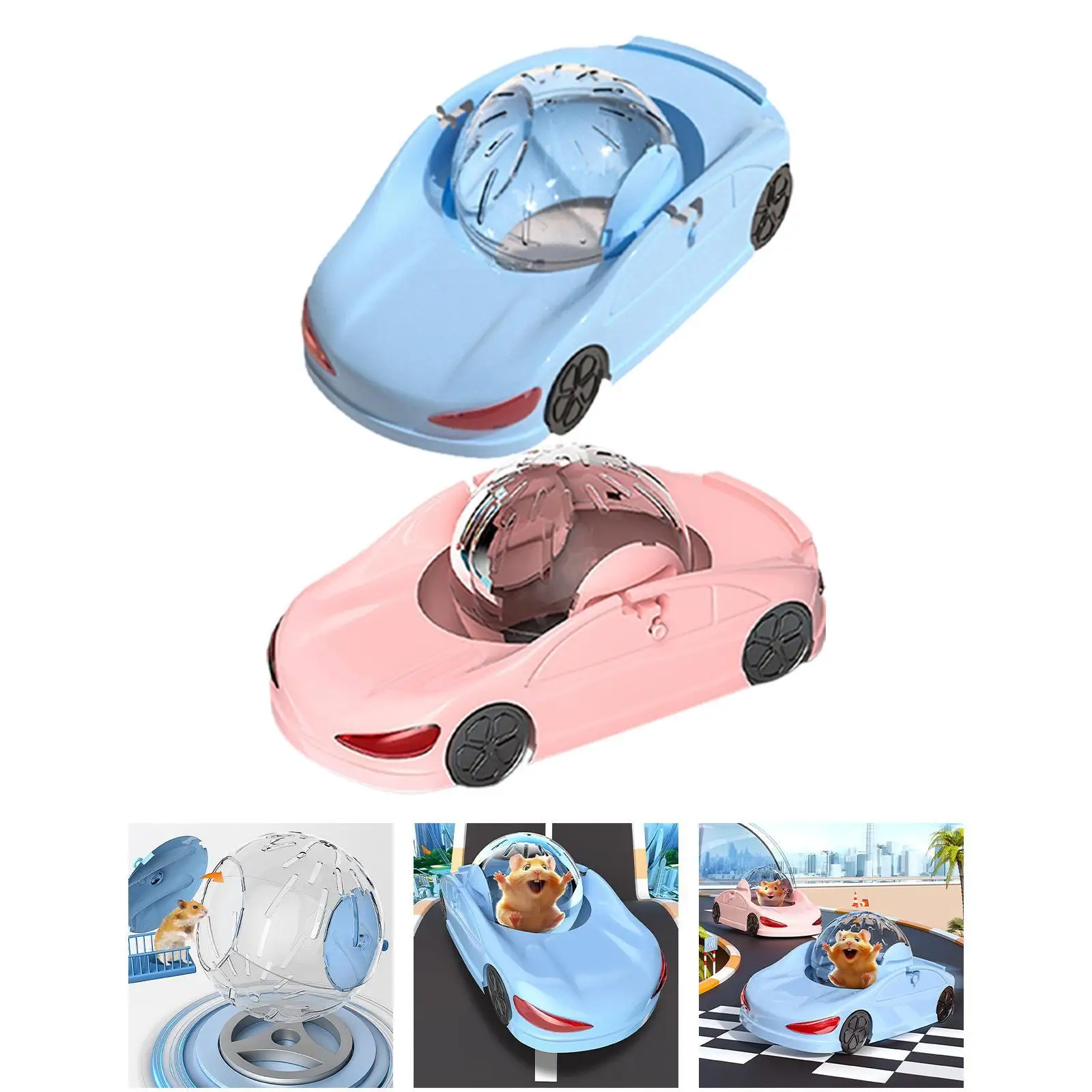 Hamster Exercise Wheel Funny Hamster Toy Car for Mice Hedgehog Hamsters
