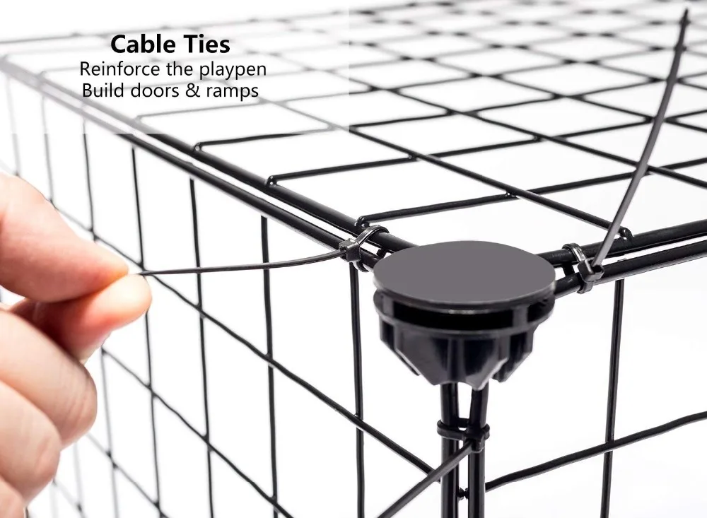 Diy Pet Playpen Fence Enclosure Yard Kennel Foldable Pet Playpen Iron Fence Puppy Kennel House Exercise Training Easy Install St 9 kf S119ab06cbf984689be877004174047e9A