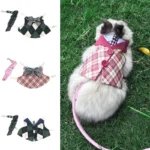 Cute Bunny Guinea Pig Costume For Small Animal Dwarf Rabbit Chinchillas School Uniform Clothes With Harness Mascotas Accessories 1 kf S14957e26c4c243b78ab7ea616032c42dV
