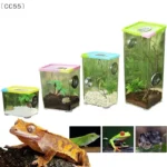 〔CC55〕Acrylic Transparent Breeding Box For Reptiles Spiders Lizards Insects Mantis Pet Cages Reptile Accessories