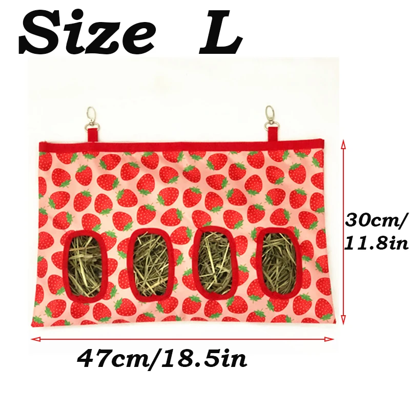 Hay Bag Hanging Pouch Feeder Sack Holder Small Animals Supplies Feeding Dispenser Container Rabbit Guinea Pig Cage Accessories 10 kf S21fa0bc05164487fabdd5790530517460
