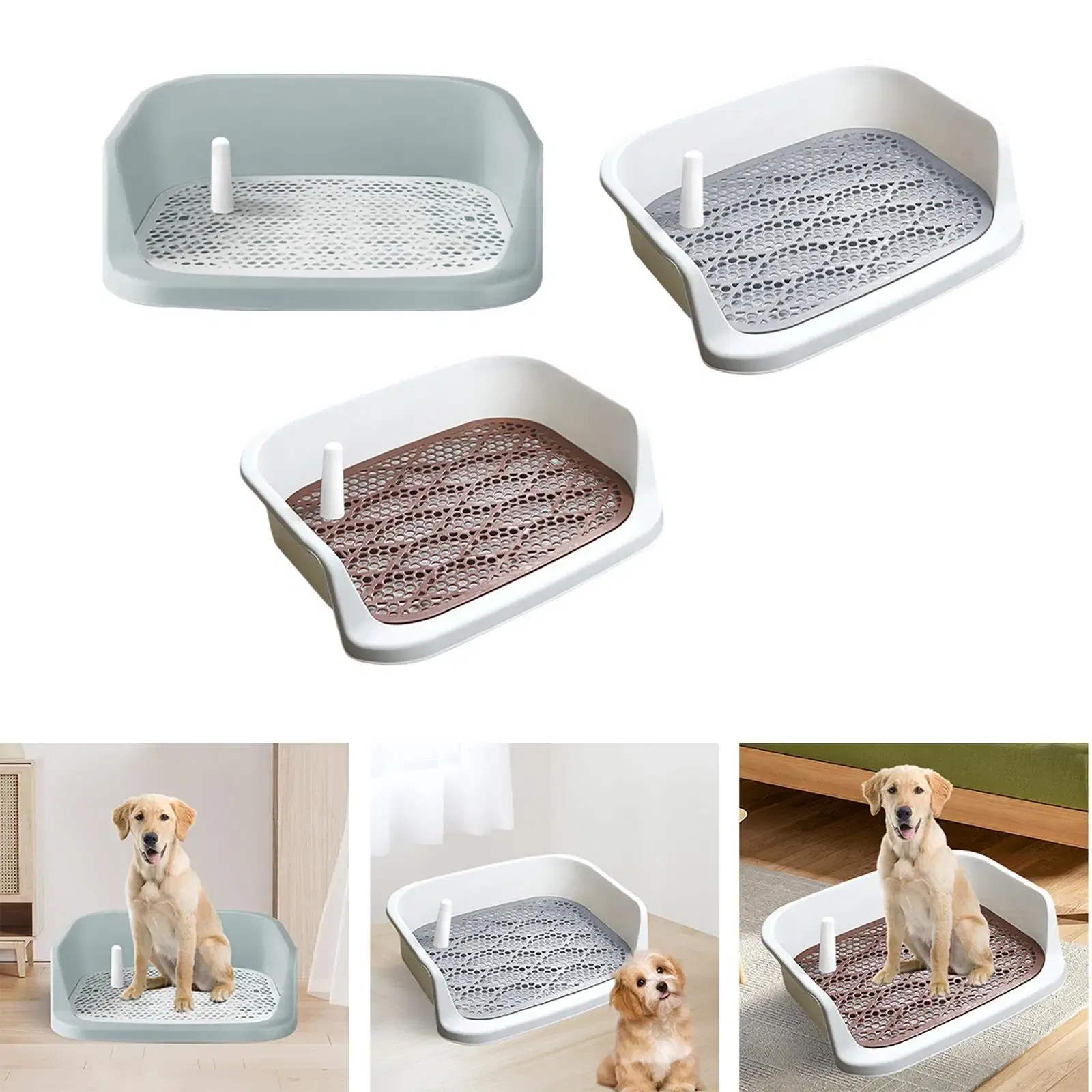 Dog Toilet, Puppy Potty Tray, Portable Indoor Potty Tray for Outdoor, Cleaning Tool Dog Potty Toilet Trainer Corner