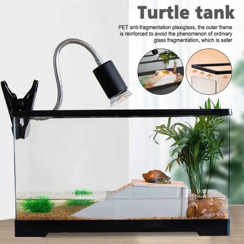 Transparent Aquariums And Fish Tanks Plastic Pet Anti Drop Detachable Turtle Tank Aquarium Turtle Goldfish Tanks Breeding Box 10 kf S2b799a2bcdcf4a5397cc2815cd5bbd6dy