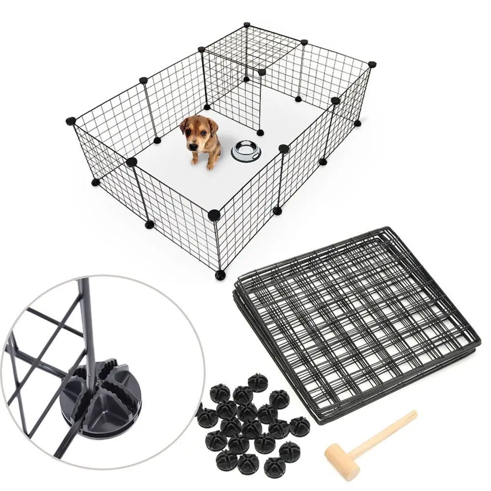 Diy Pet Playpen Fence Enclosure Yard Kennel Foldable Pet Playpen Iron Fence Puppy Kennel House Exercise Training Easy Install St 14 kf S4aed45b6ea814249a1695d34014c1744O