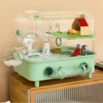Hamster Cage With Tunnels,Transparent Diy Habitat,Spacious 2-Level Home Easy-Clean Rodent House,Escape-Proof Small Pet Enclosure 56 kf S4cb8ccd7651548319f725462fab761feN