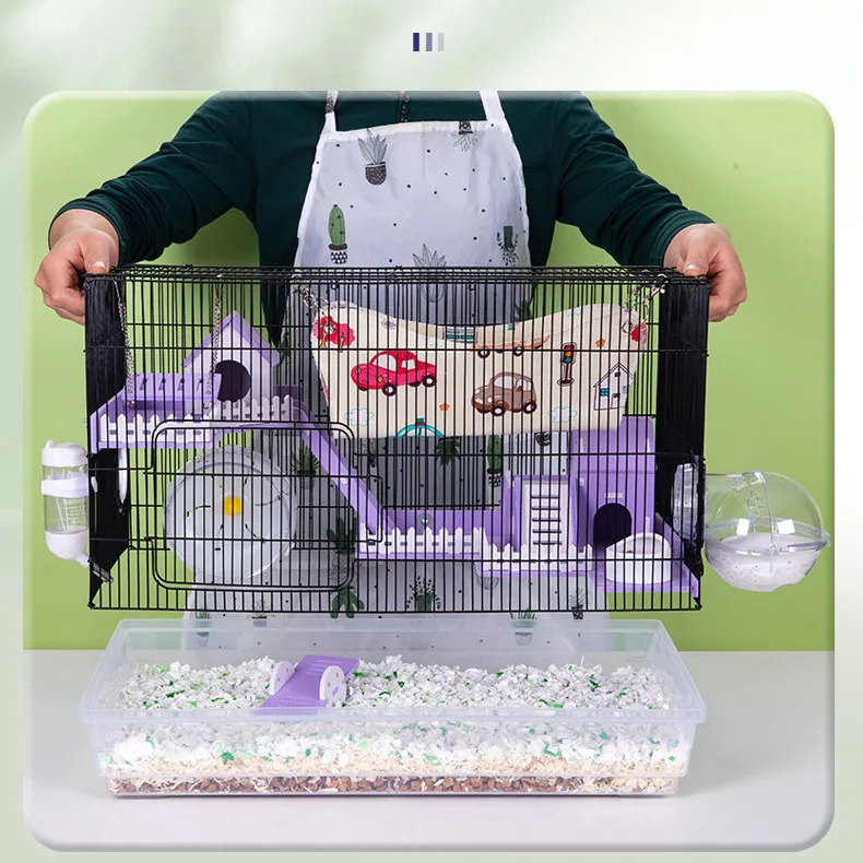 Hamster Cage Double Storey Luxury Villa Castle Hamster Nest Pet Golden Bear Large Villa 10 kf S5482344175044f04a0dec043e70eb2daw