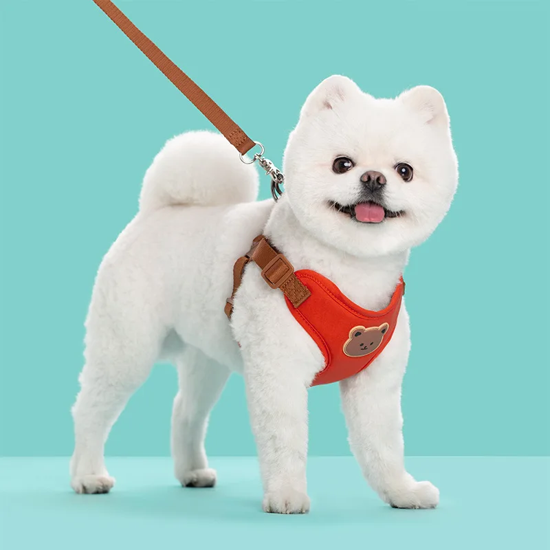 Pet Dog Harness Leash Set Small Medium Dog Cat Vest Breathable Puppy Chest Strap French Bulldog Chihuahua Harness Pet Supplies 18 kf S5562d6f565594d0dacb5c32a2e111467W