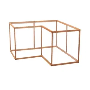 Pet dog solid wood fence cat fence teddy small dog isolation indoor cat kennel one room one living room one bathroom