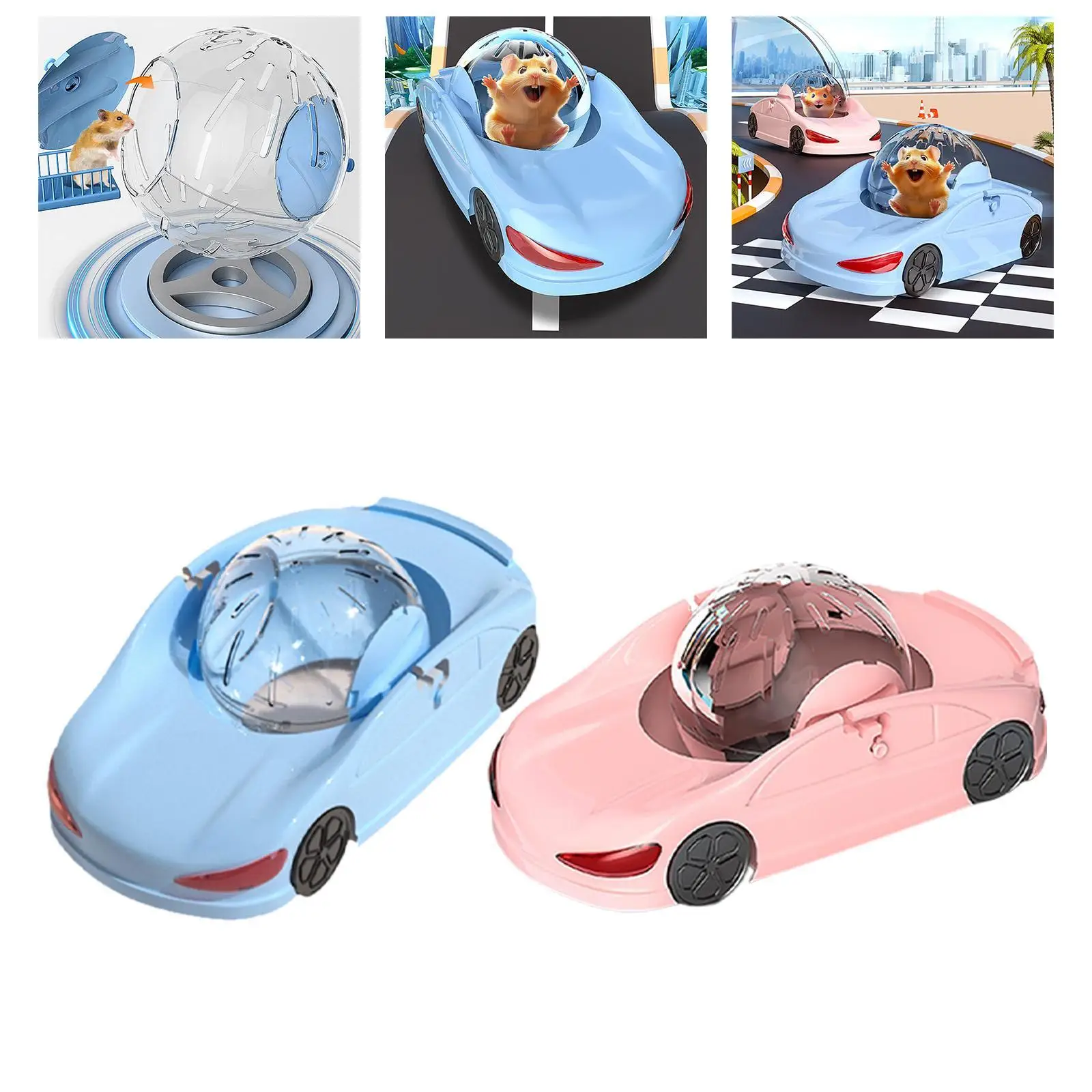 Hamster Exercise Wheel Funny Hamster Toy Car for Mice Hedgehog Hamsters