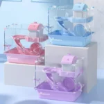 Transparent Double Nest Luxury Hamster Cage Pet House Plastic Small Animal Cage Hamster Supplies Package 3 kf S6ddbbf6c3e4849a1a9d5d68a328facb0y