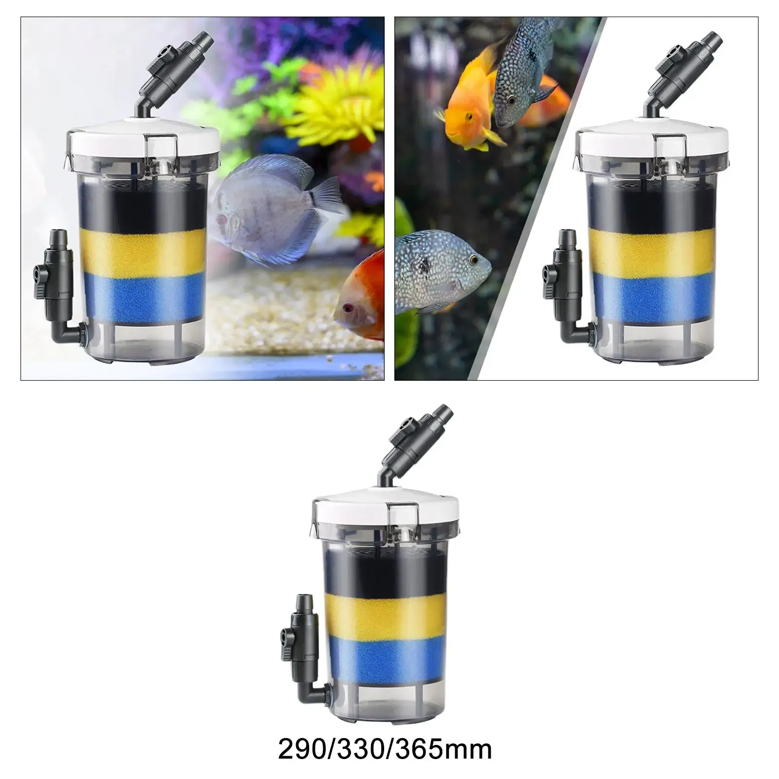 In-tank Filter Turtle Tank Quiet Filtration Dual Use Internal Adjustable Flow