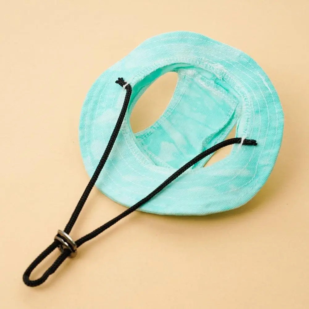 Cotton Cat Sun Hat With Ear Holes Round Brim Dog Puppy Cat Bucket Hat Outdoor Sun Protection Pet Caps For Small Medium Cat Dogs 27 kf S75b60b2f23f740c0ad6e1e19700263e1A
