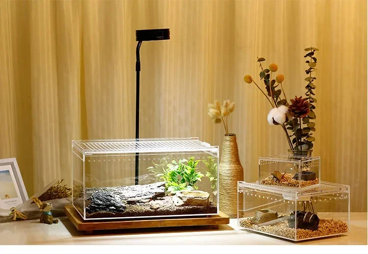 Lizard Horned Frog Breeding Box Pet Home Acrylic One Leak-Proof Climbing Pet Box Snake Reptile Breeding Box 19 kf S7e68aa160c454176a1db428638d6622cT