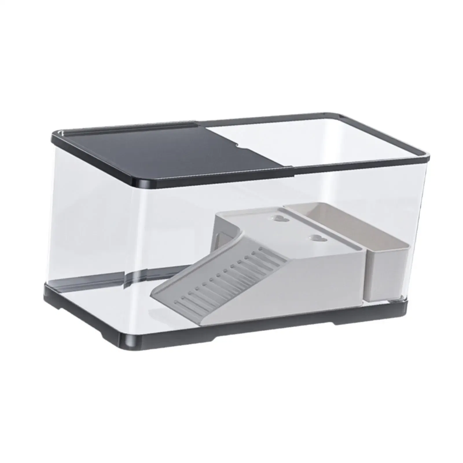 Turtle Tank with Basking Reptile Habitat Turtle Aquarium for Amphibians