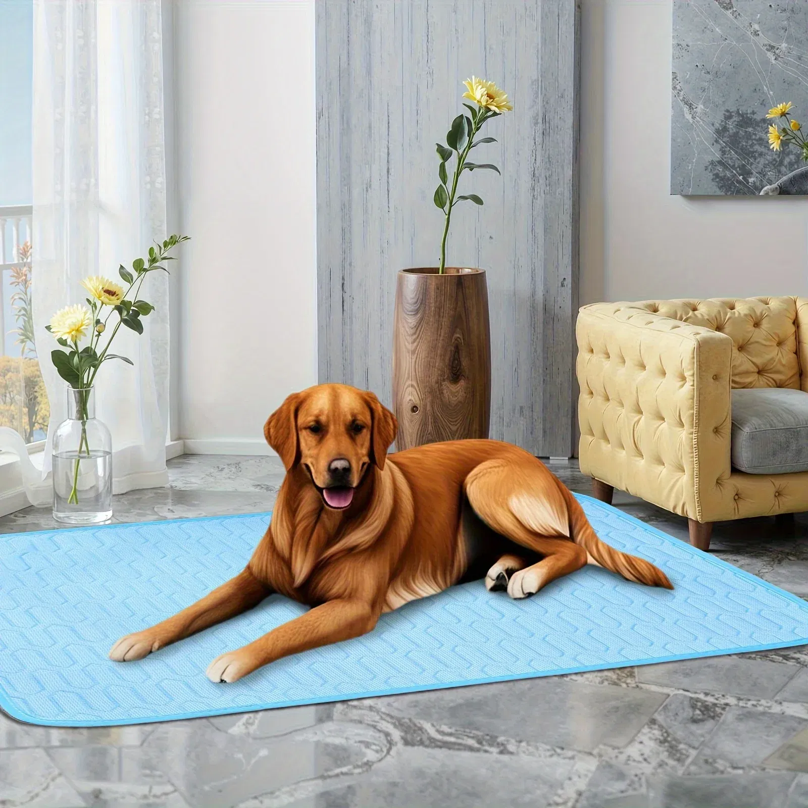 2025 Upgraded Ice-Cool Summer Pet Cooling Mat And Bed Sweat-Absorbent Fabric Available In 4 Sizes For Small Medium And Large Pet 28 kf S830dae6a4b3341e5bb87c3040f8e4e16h