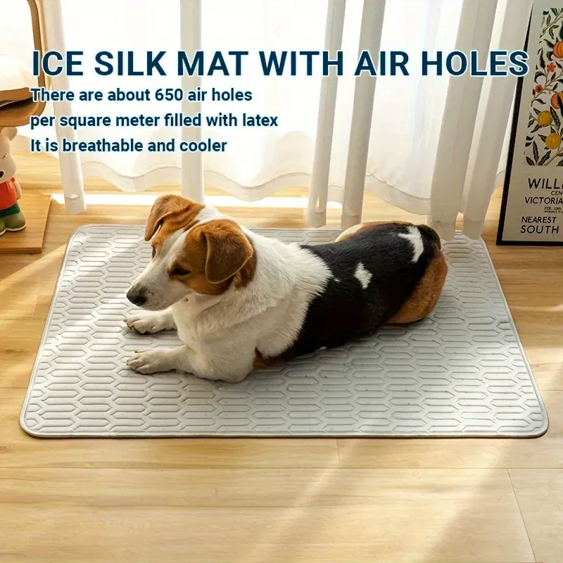 2025 Upgraded Ice-Cool Summer Pet Cooling Mat And Bed Sweat-Absorbent Fabric Available In 4 Sizes For Small Medium And Large Pet 33 kf S87fc4f6302424cc6bed1bd17d436cecer