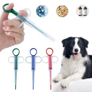 Pet Medication Dispenser, Pressing Feeding Stick for Cats and Dogs cat and dog syringe pill syringe, dropper, deworming feeder