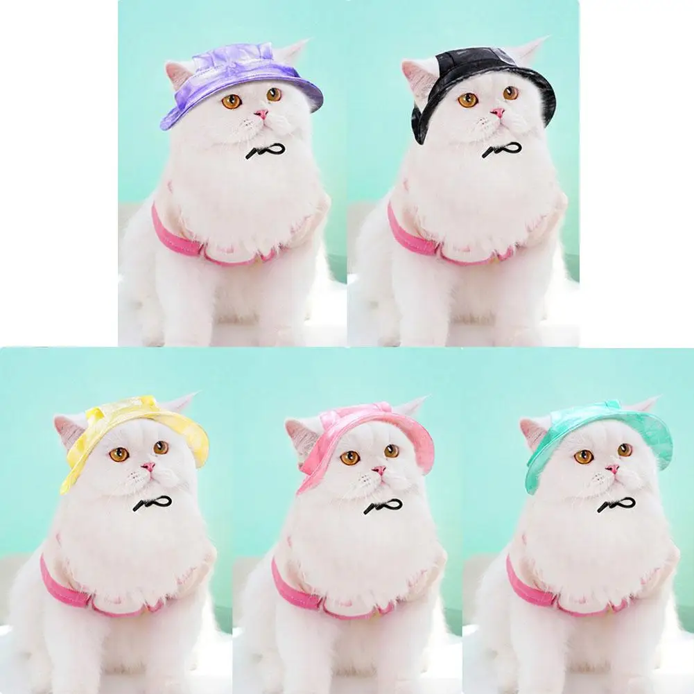 Cotton Cat Sun Hat With Ear Holes Round Brim Dog Puppy Cat Bucket Hat Outdoor Sun Protection Pet Caps For Small Medium Cat Dogs 16 kf S975e92ae795b44499f944c46cb4fb4f7g
