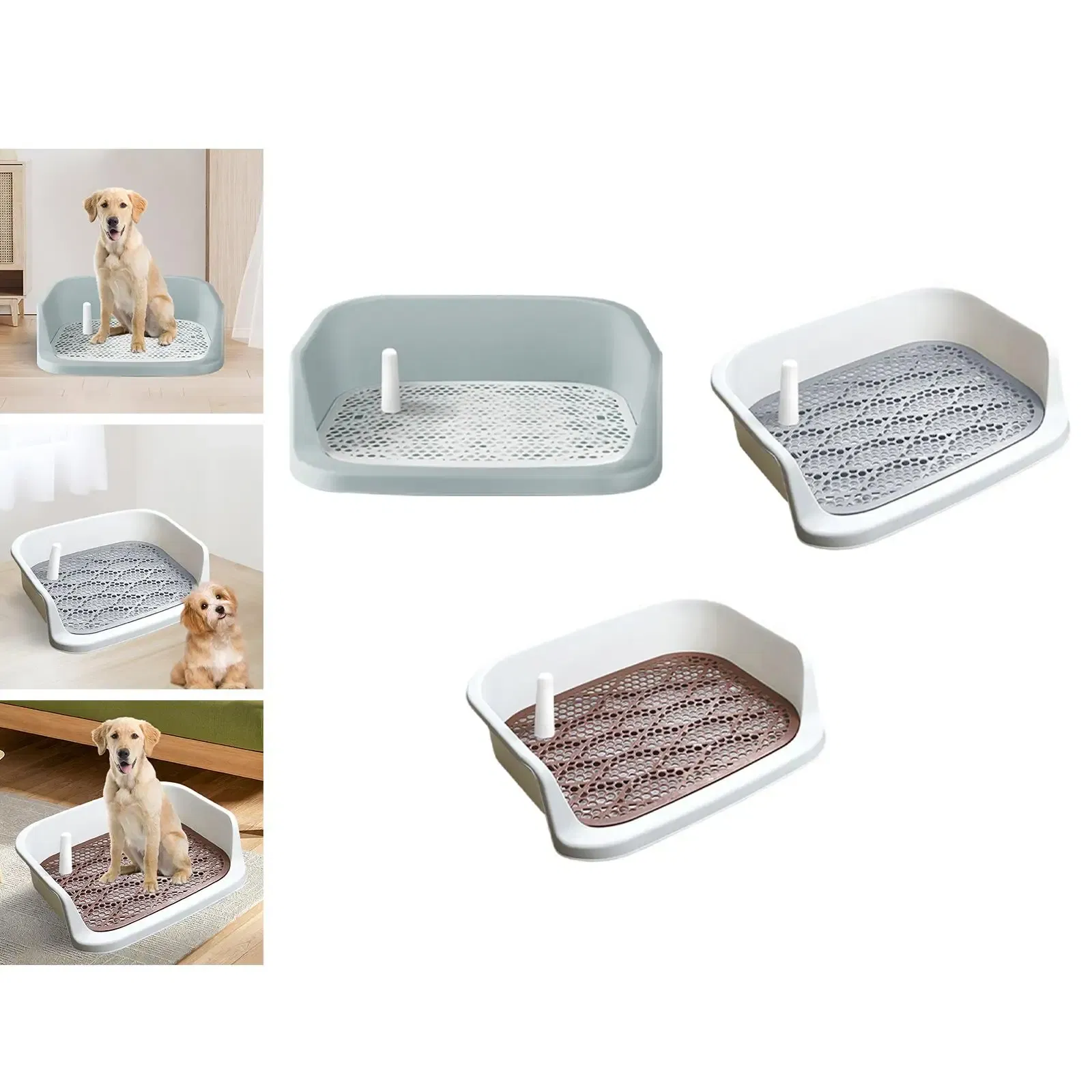 Dog Toilet, Puppy Potty Tray, Portable Indoor Potty Tray for Outdoor, Cleaning Tool Dog Potty Toilet Trainer Corner