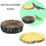 Reptile Bowl Resin Aquarium Pet Reptile Feeder Bowl Basin Food Water Pot Reptile Turtle Tortoise Scorpion Lizard Crabs Supplies 1 kf S9ae1b47b72974580b782b973c29f6454r